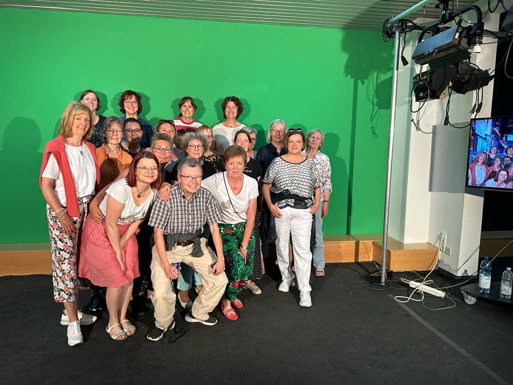 Eine ganz besondere Erfahrung: einmal vor dem Green Screen stehen...