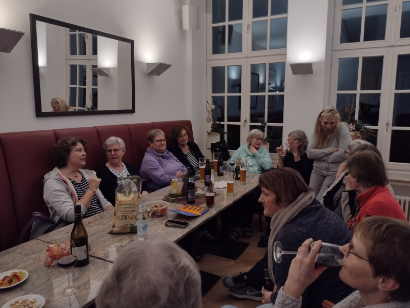 Abends gibt es ein gemütliches Beisammensein
